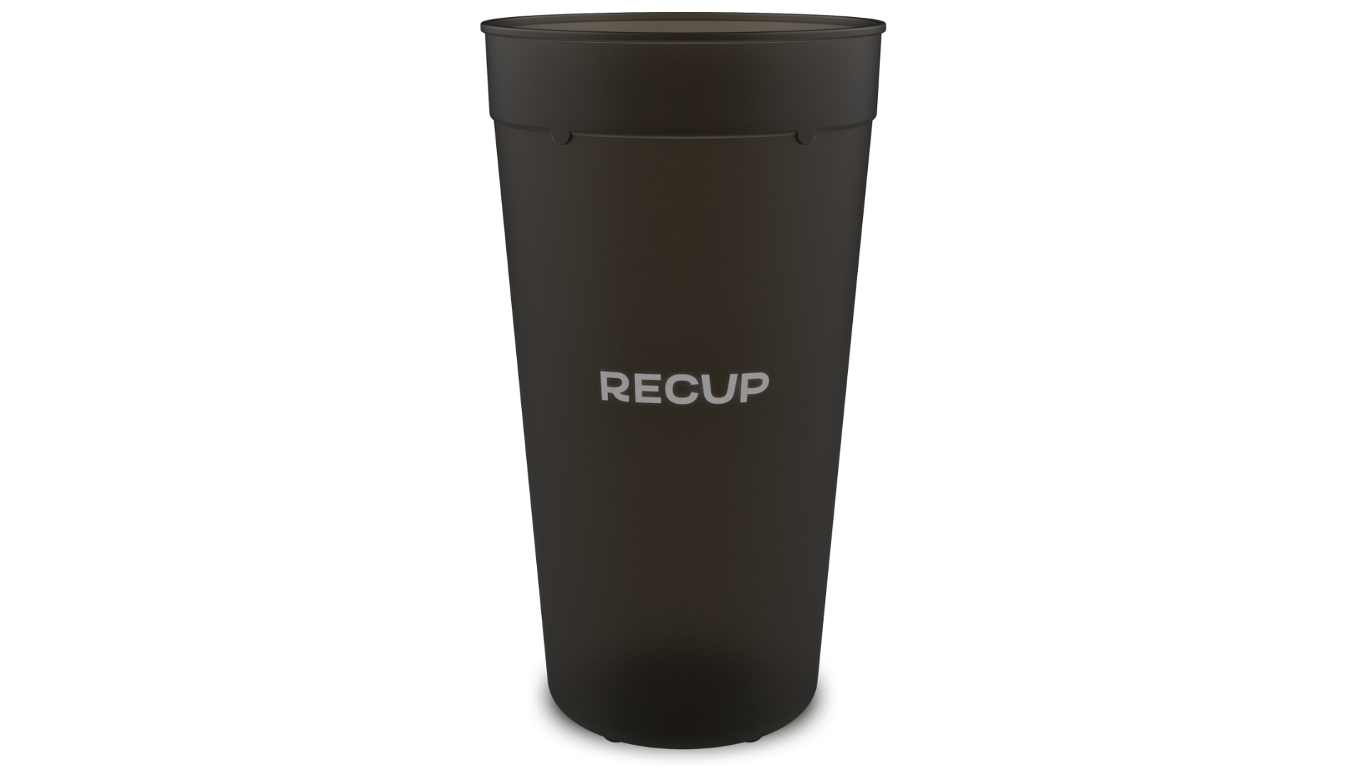 RECUP Becher 500 ml black frosted
