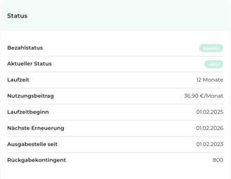 Status Ausgabestelle